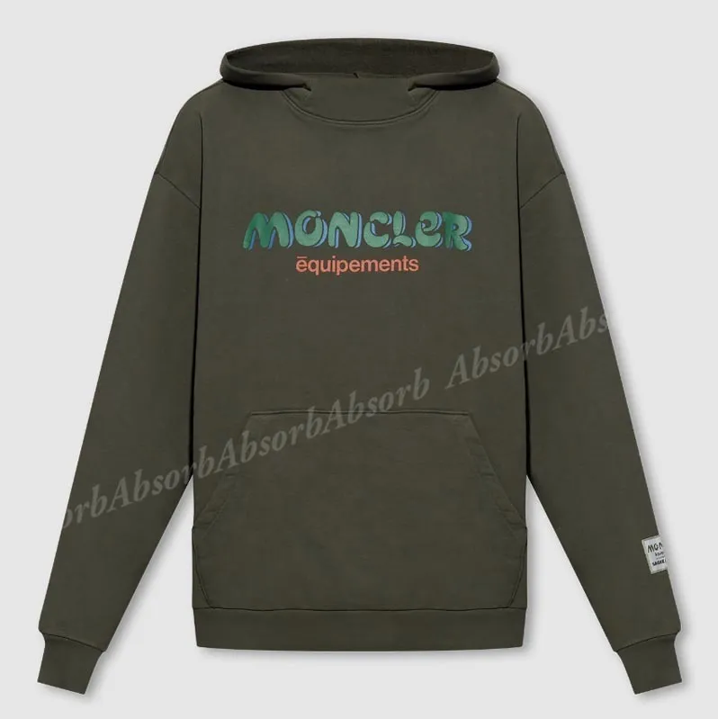 Moncler - Long Sleeves Cotton Logo - Street Style | Plain