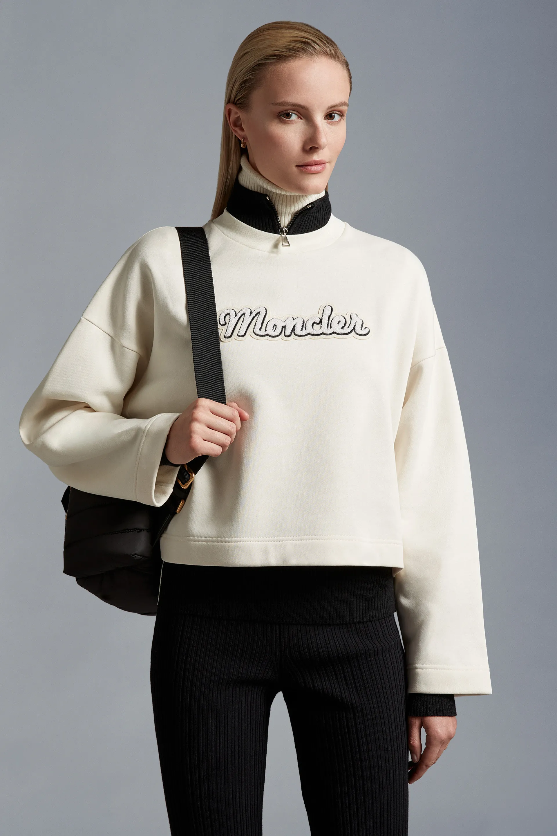 Moncler sweatshirt with logo.