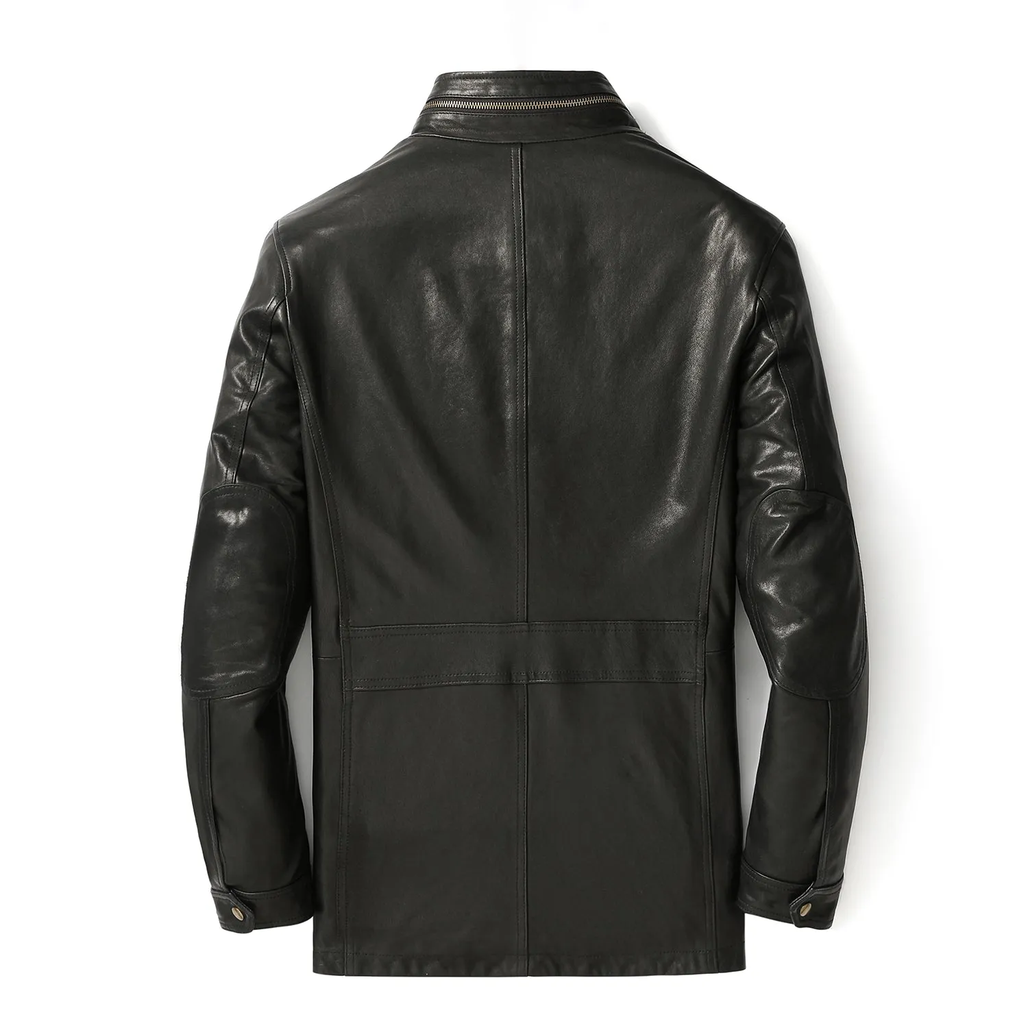 Motorcycle Jacket – Men’s Long Black Motorcycle Jacket