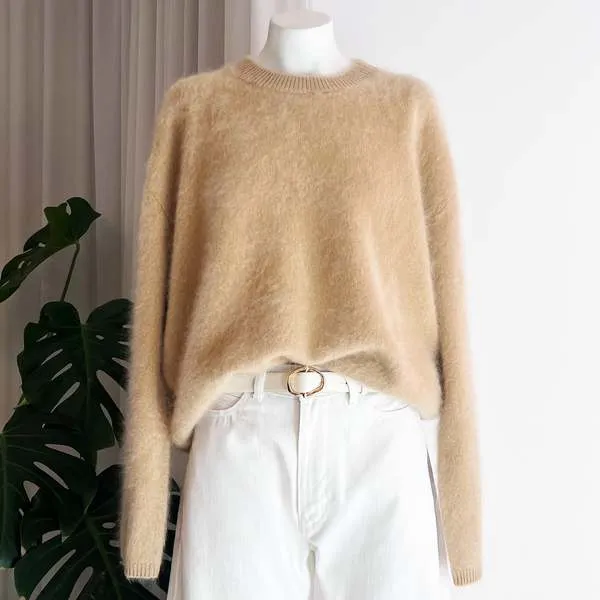 Natalia Sweater - Latte Brushed