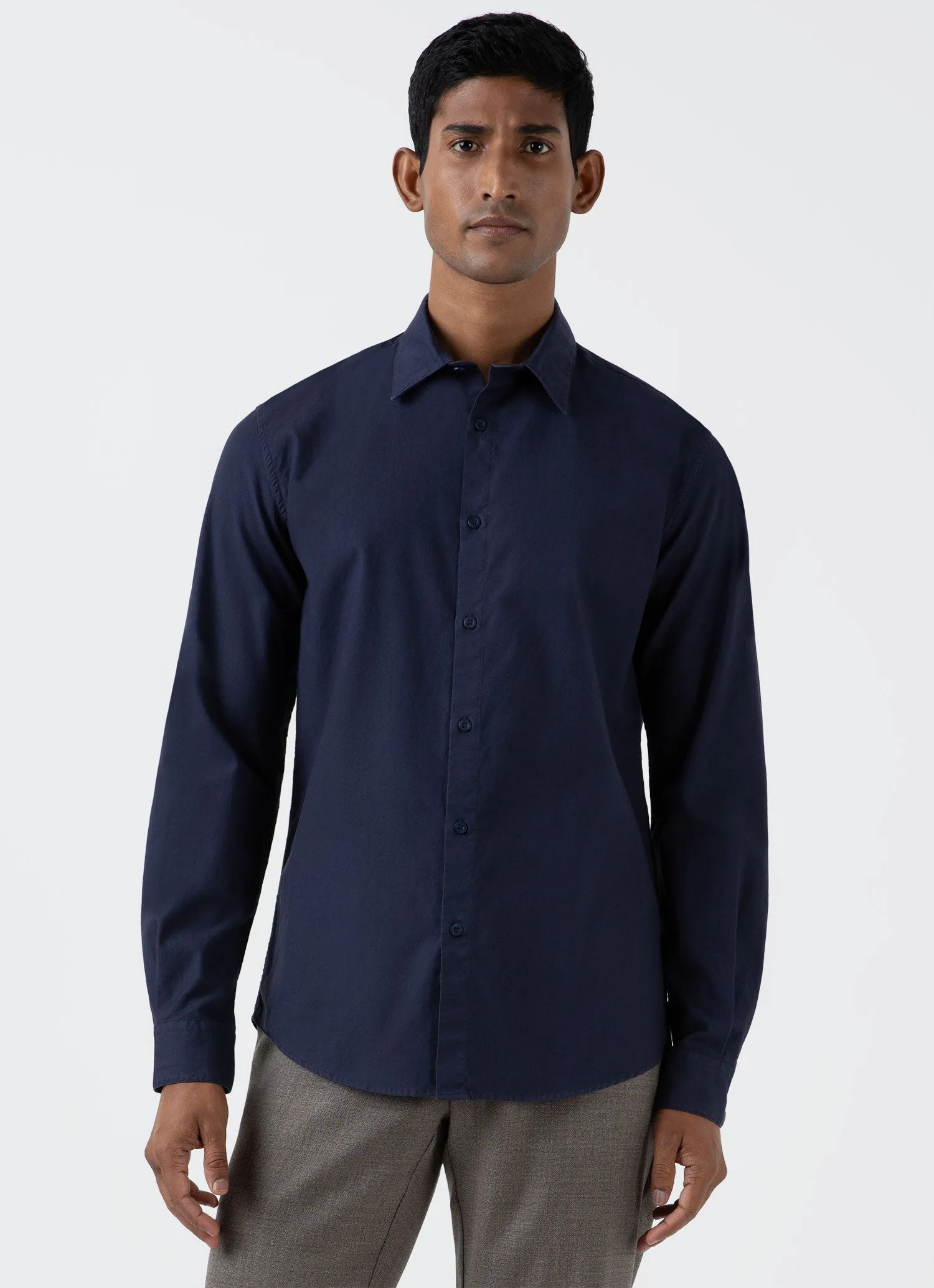 Navy Oxford Shirt for Men