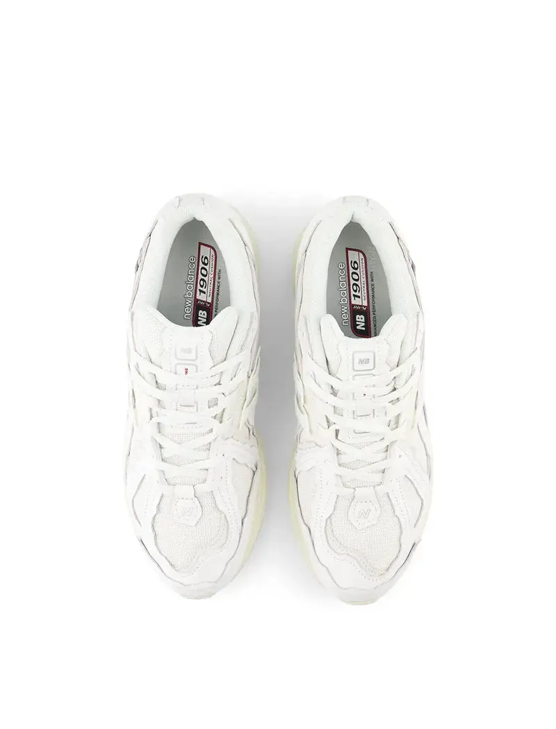 New Balance White Turtledove Crimson Trainers 1906D