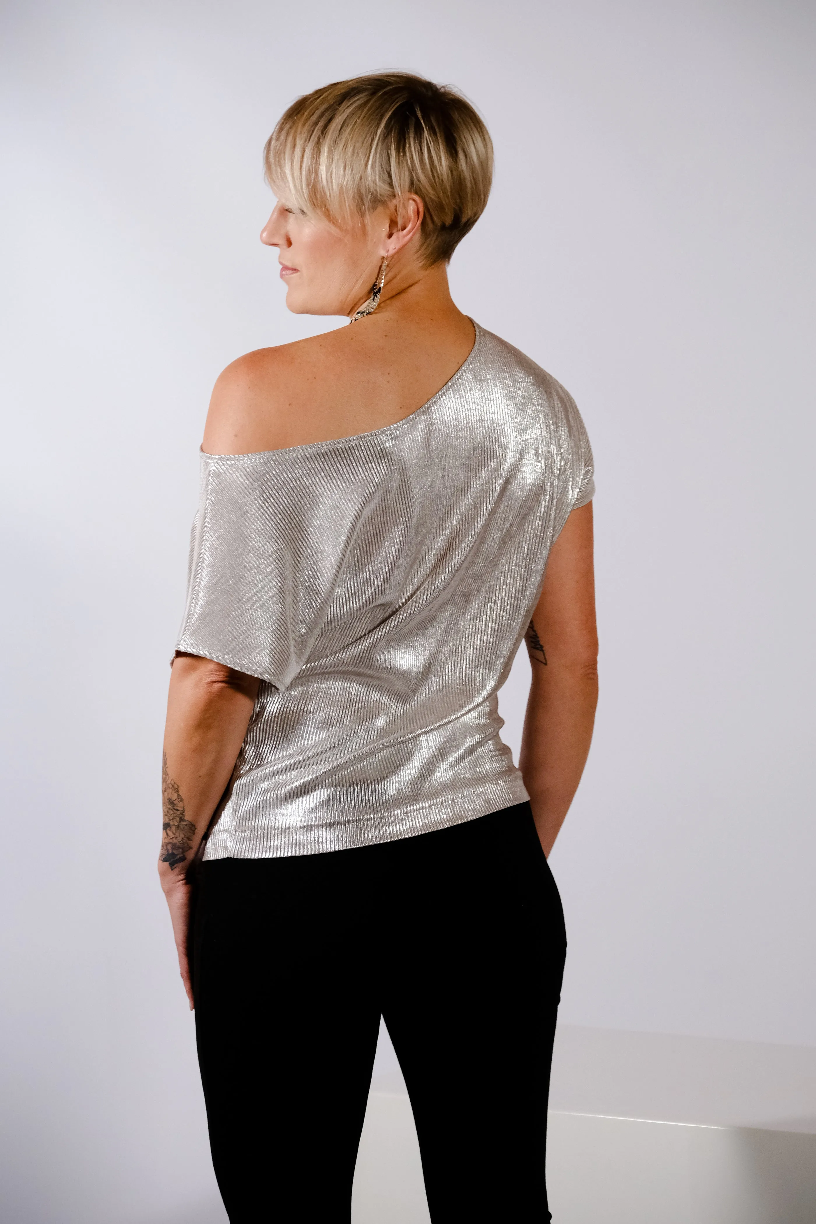 Nia Top - Shimmer can be rewritten as Stylish Shimmer Women's Top - Nia Collection for better Google SEO.