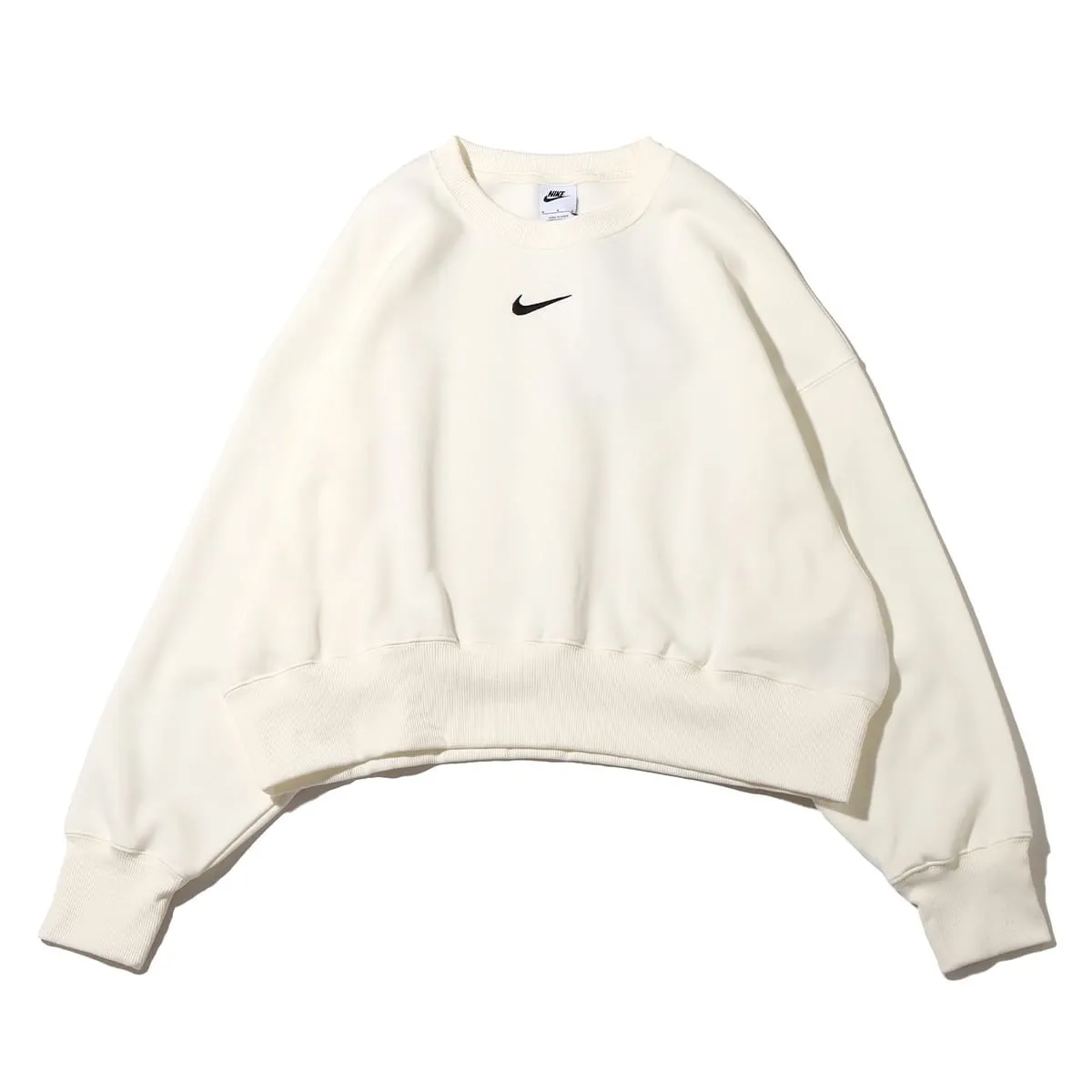 Nike Crew Neck Long Sleeve Plain Cotton Logo T-Shirt