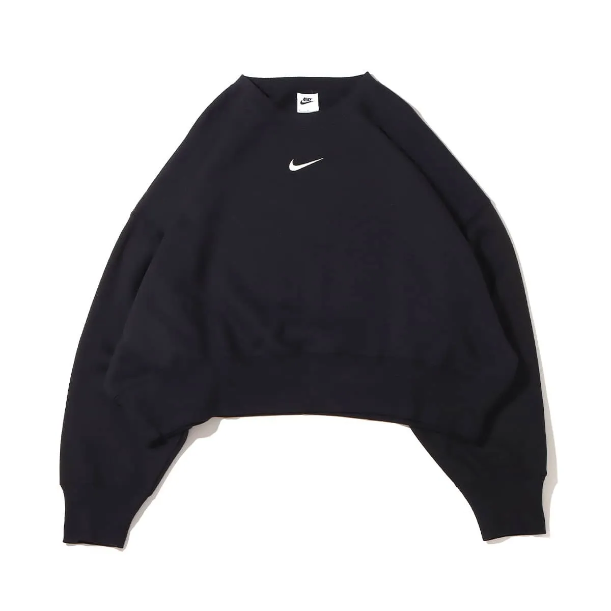 Nike Crew Neck Long Sleeve Plain Cotton Logo T-Shirt