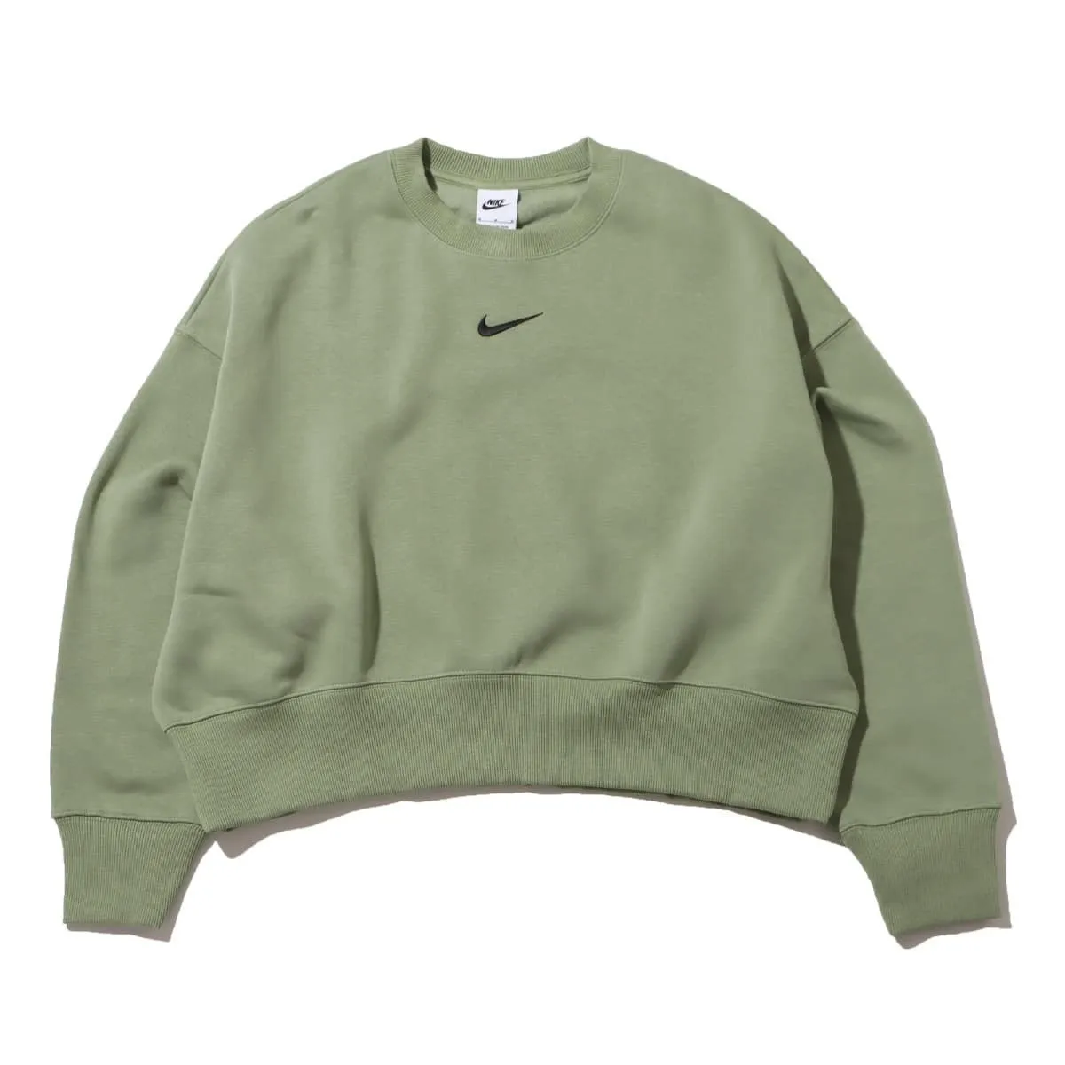 Nike Crew Neck Long Sleeve Plain Cotton Logo T-Shirt