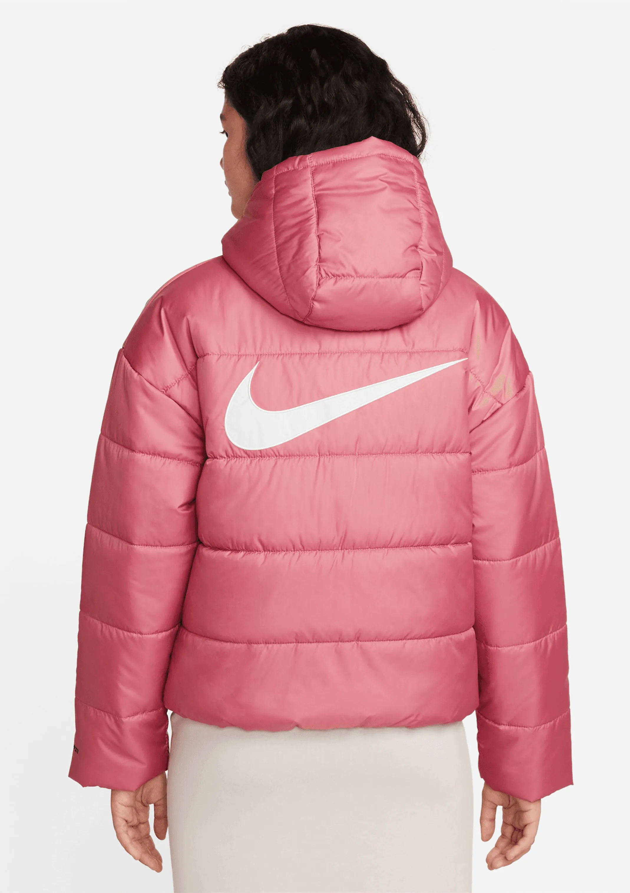 Nike Women's Sportswear Hooded Puffer Jacket - Pink - DJ6995 667.