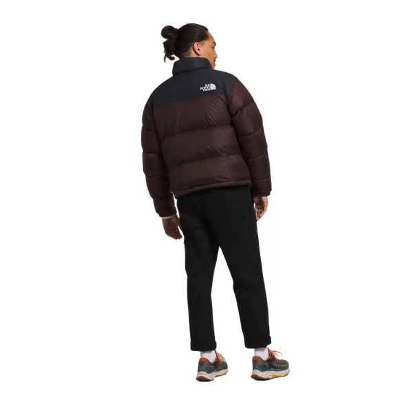 North Face Retro Nuptse Jacket - Coal Brown/TNF Black