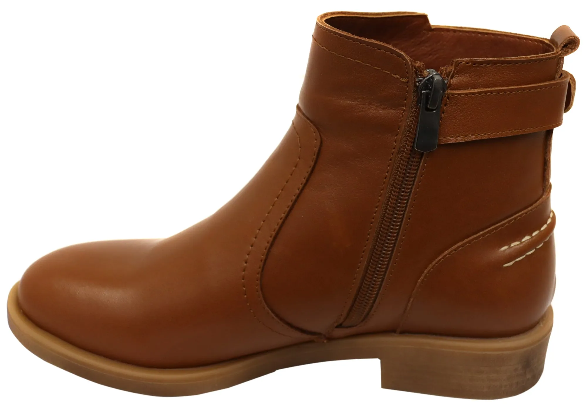 Orizonte Deny Womens European Comfortable Leather Ankle Boots