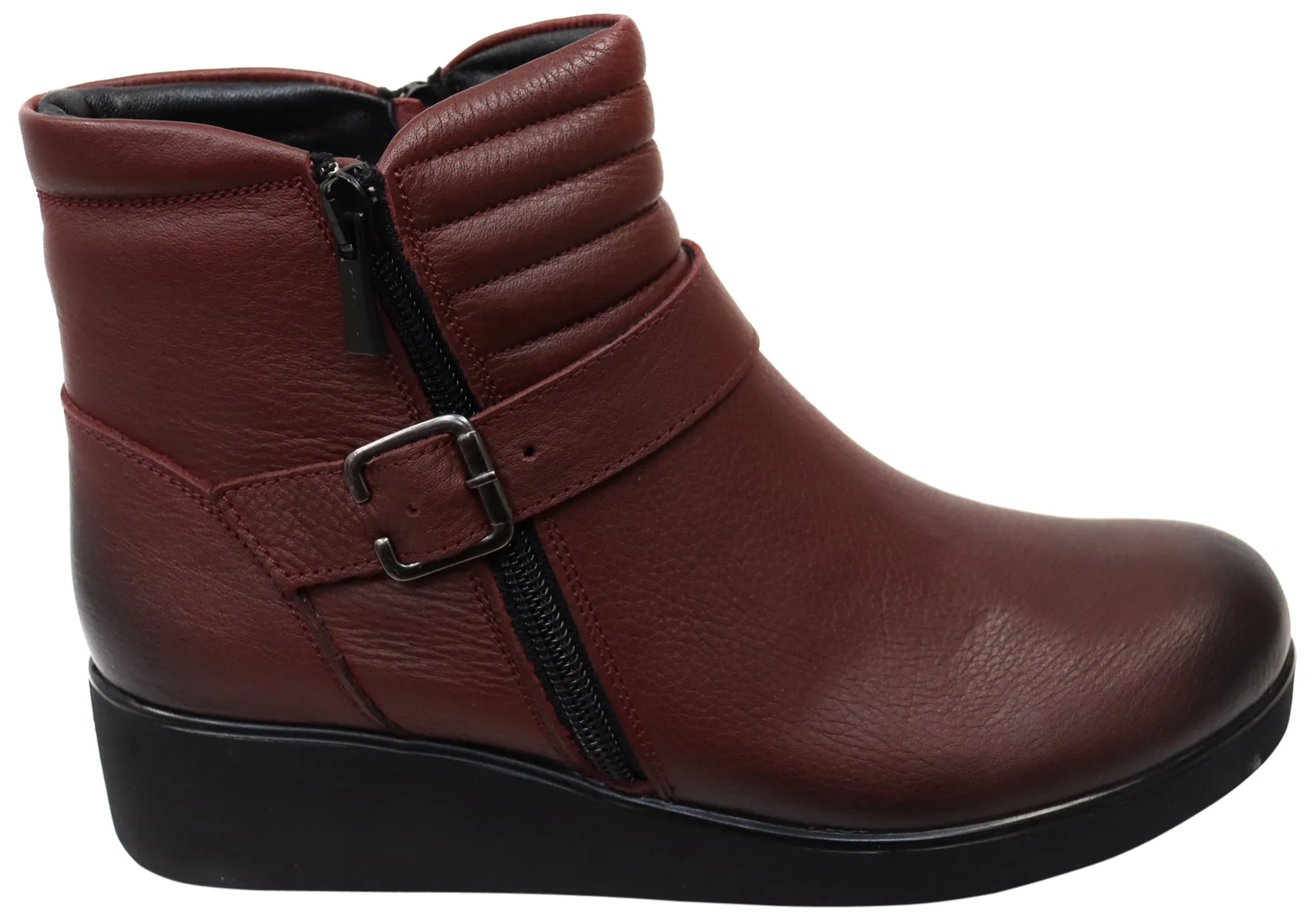 Orizonte Linger Womens European Comfortable Leather Ankle Boots