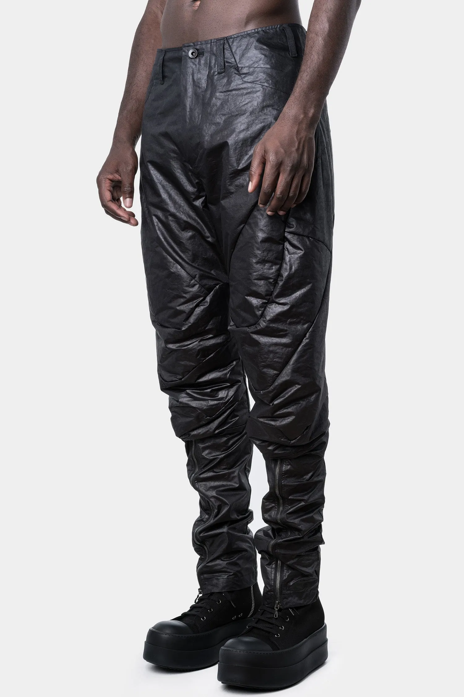 Panel Coated Pants