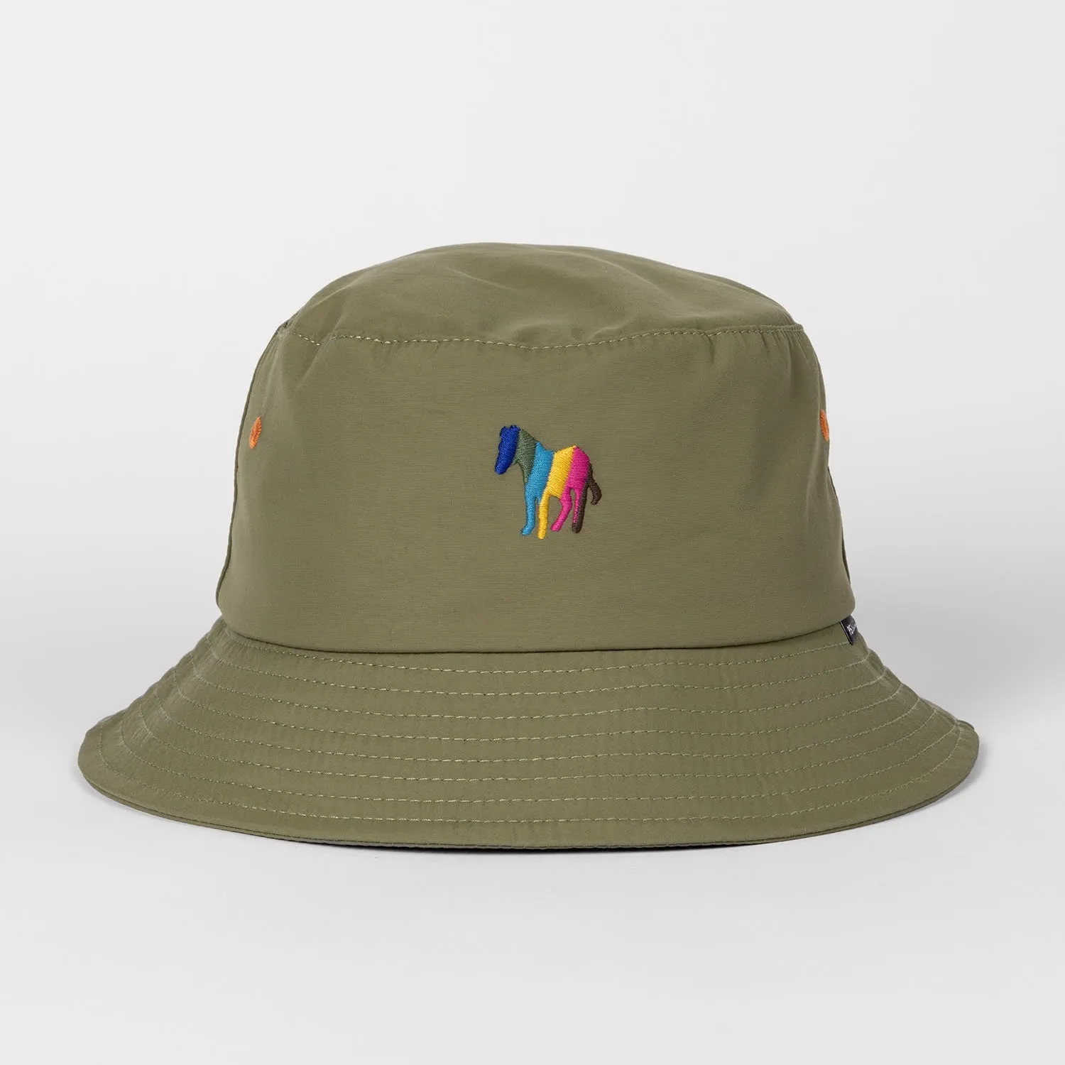 Paul Smith Green Zebra Bucket Hat for Men.