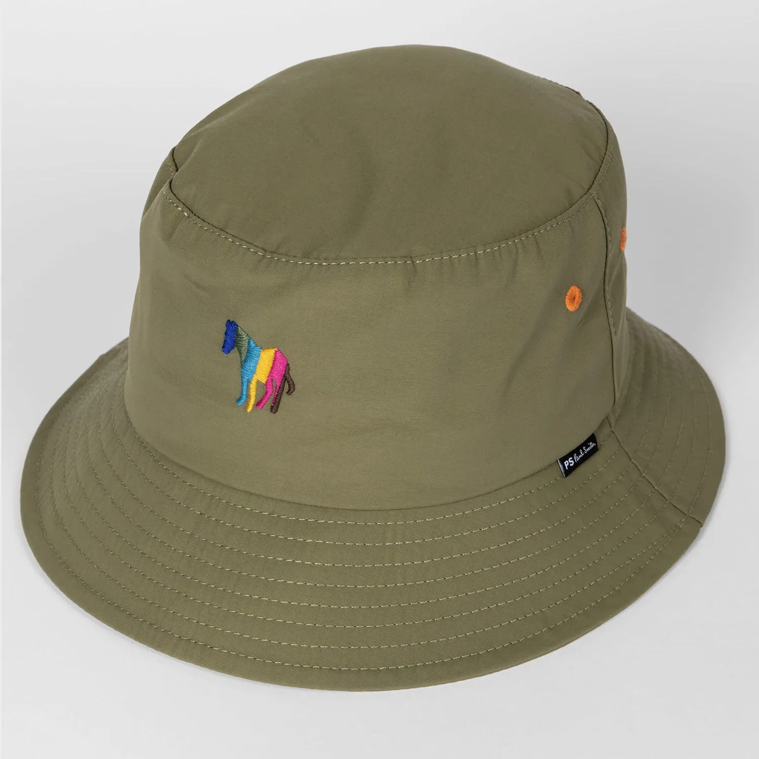 Paul Smith Green Zebra Bucket Hat for Men.