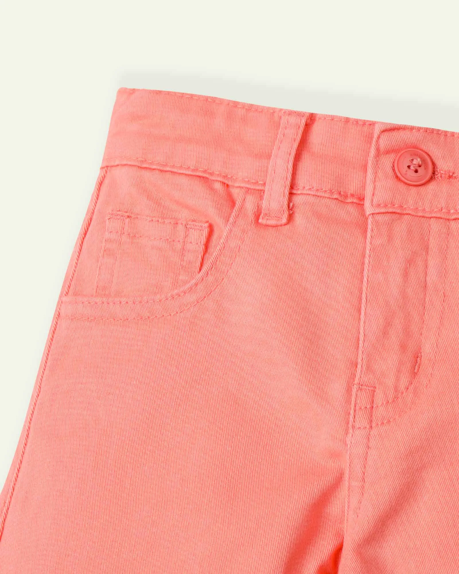 Peach Twill Trousers