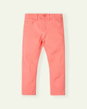 Peach Twill Trousers