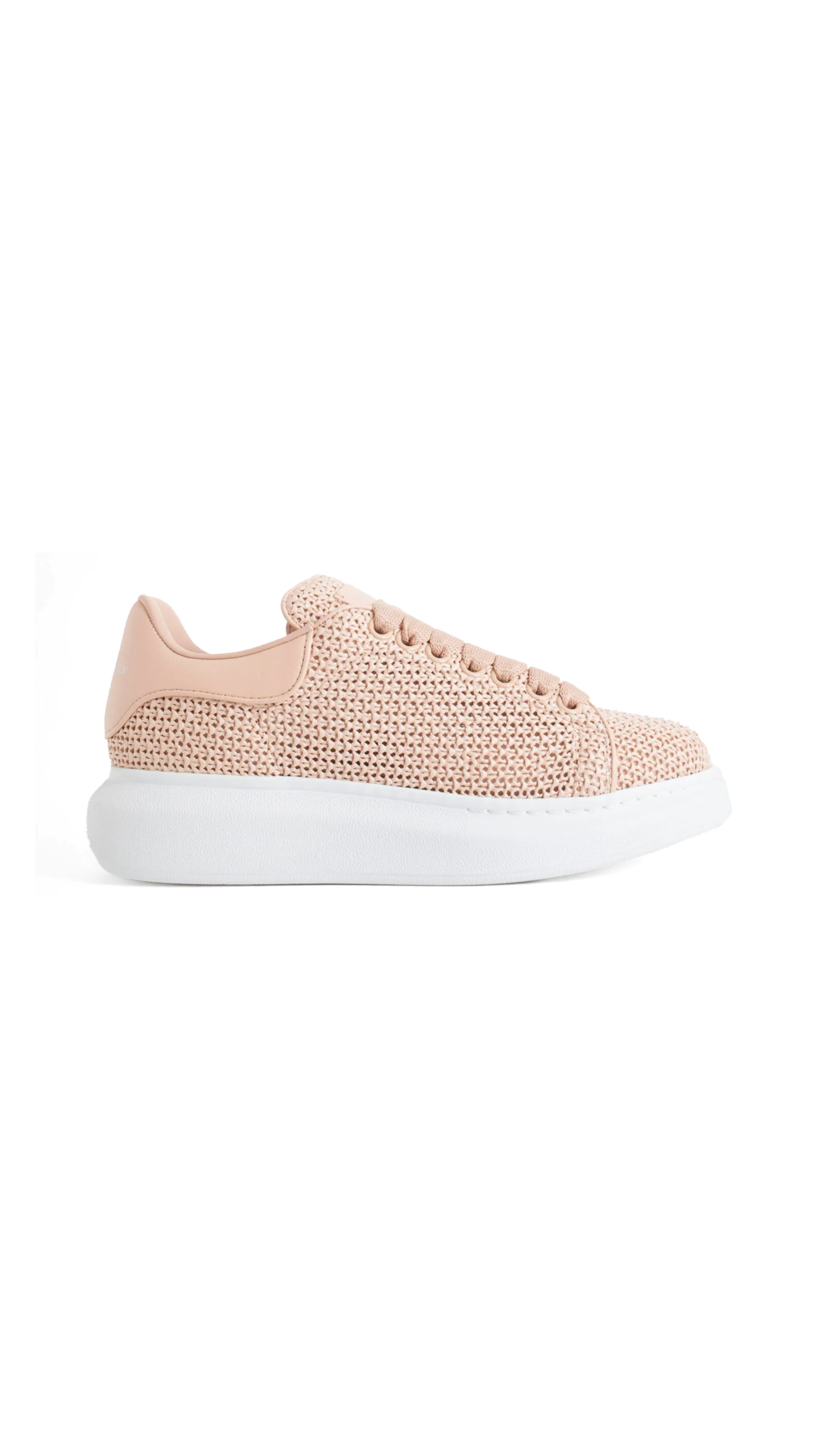 Pink Woven Sneakers - Oversize.