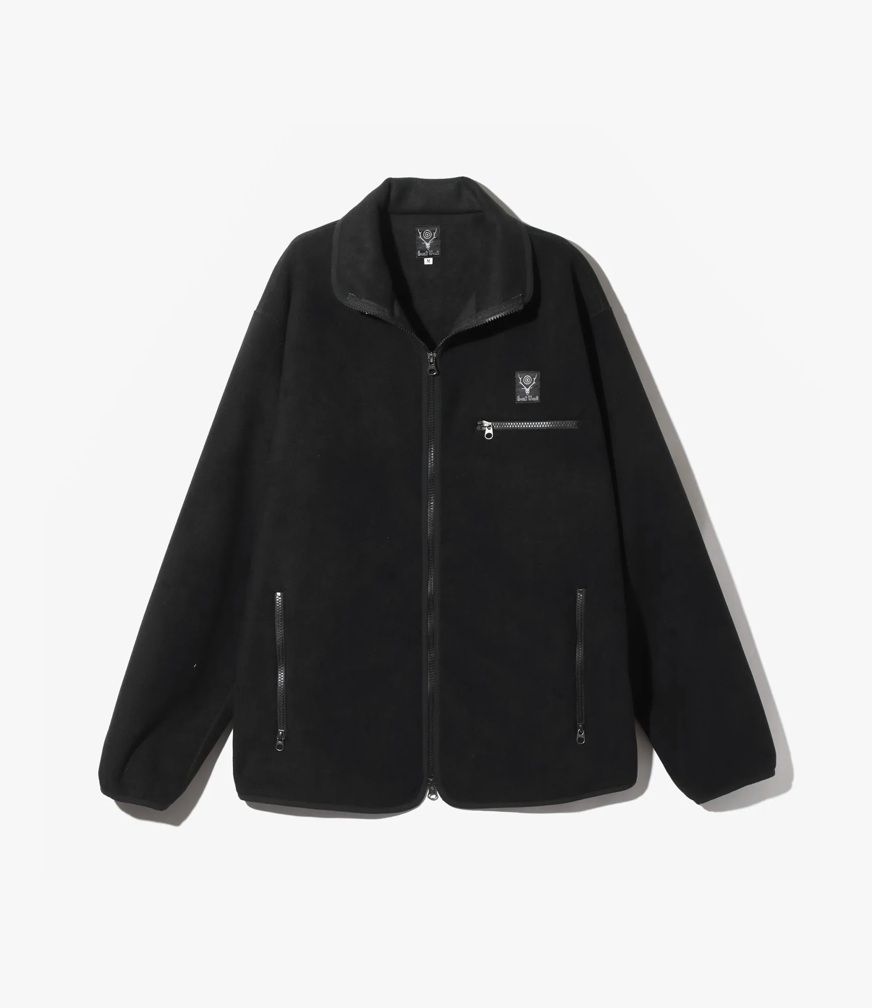 Piping Jacket –Black Poly Fleece