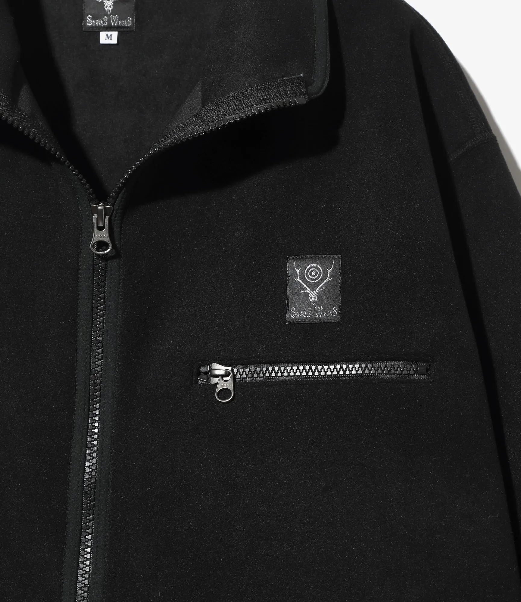 Piping Jacket –Black Poly Fleece