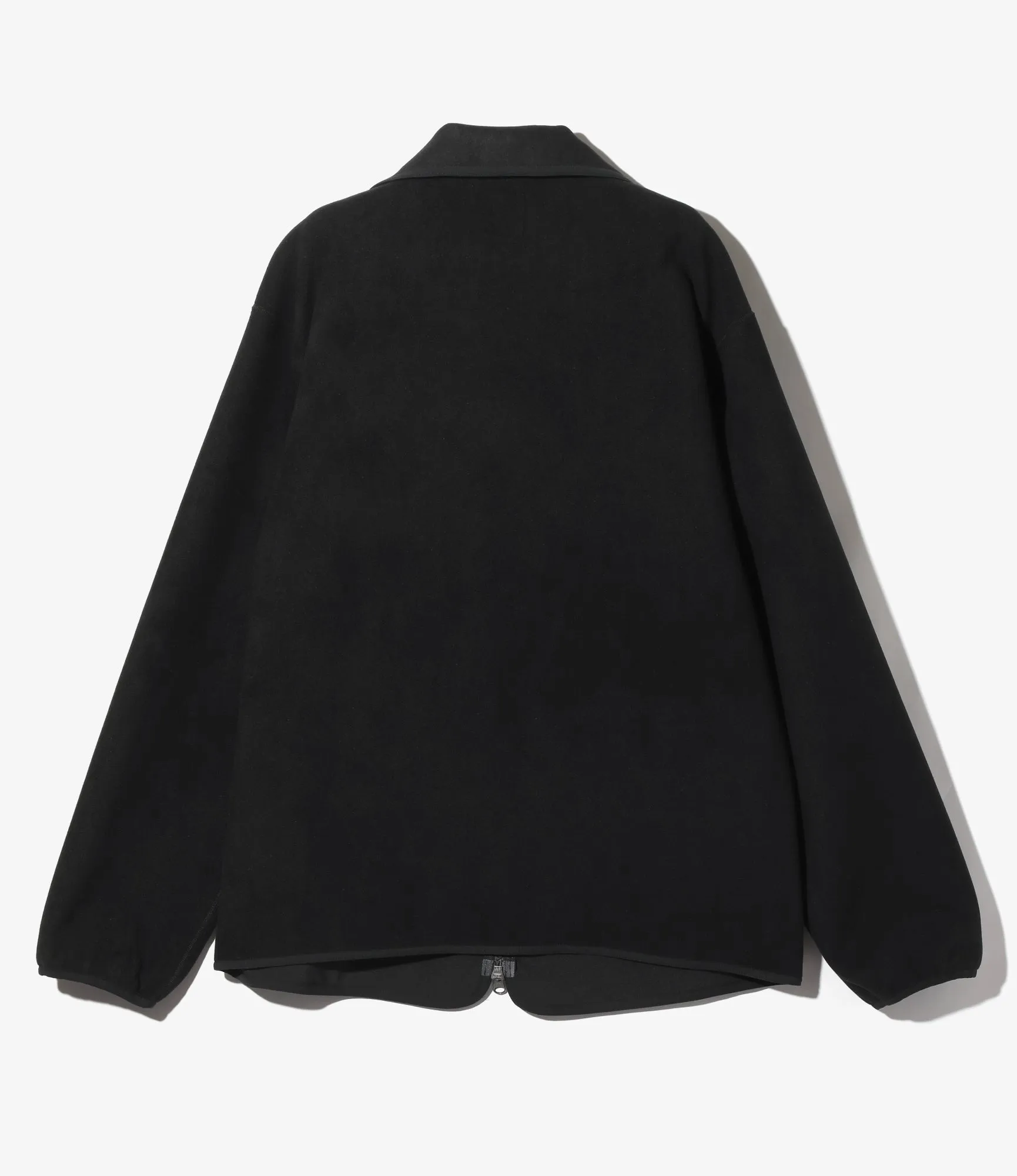 Piping Jacket –Black Poly Fleece