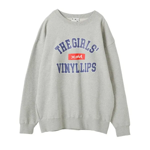 Plain Cotton Oversized Logo Sweatshirt | Unisex Street Style