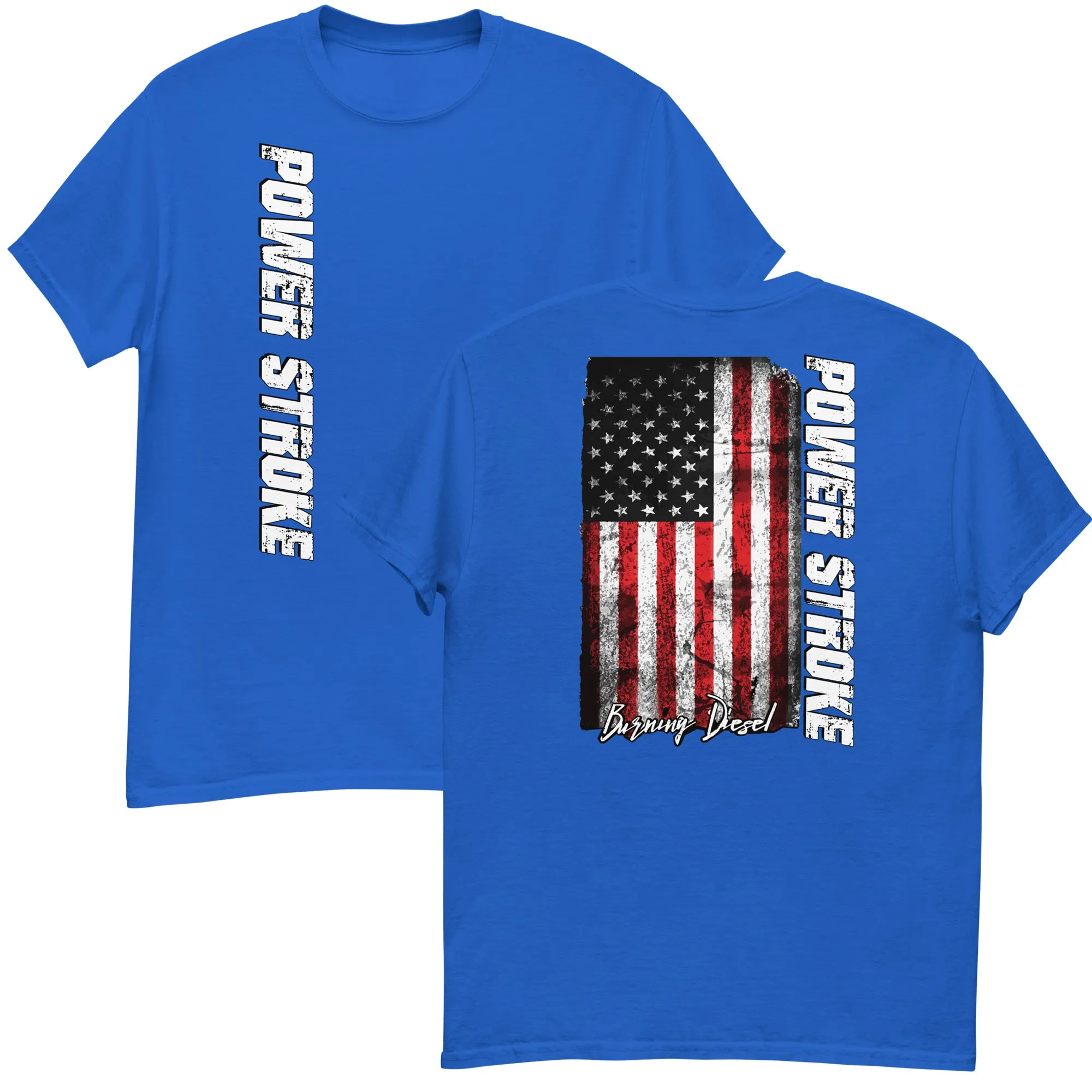 Powerstroke Diesel Shirt - American Flag Tee