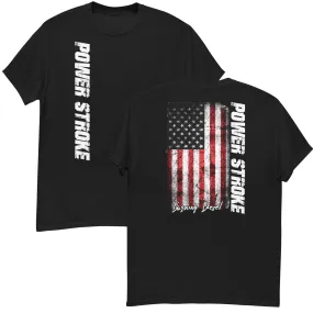 Powerstroke Diesel Shirt - American Flag Tee