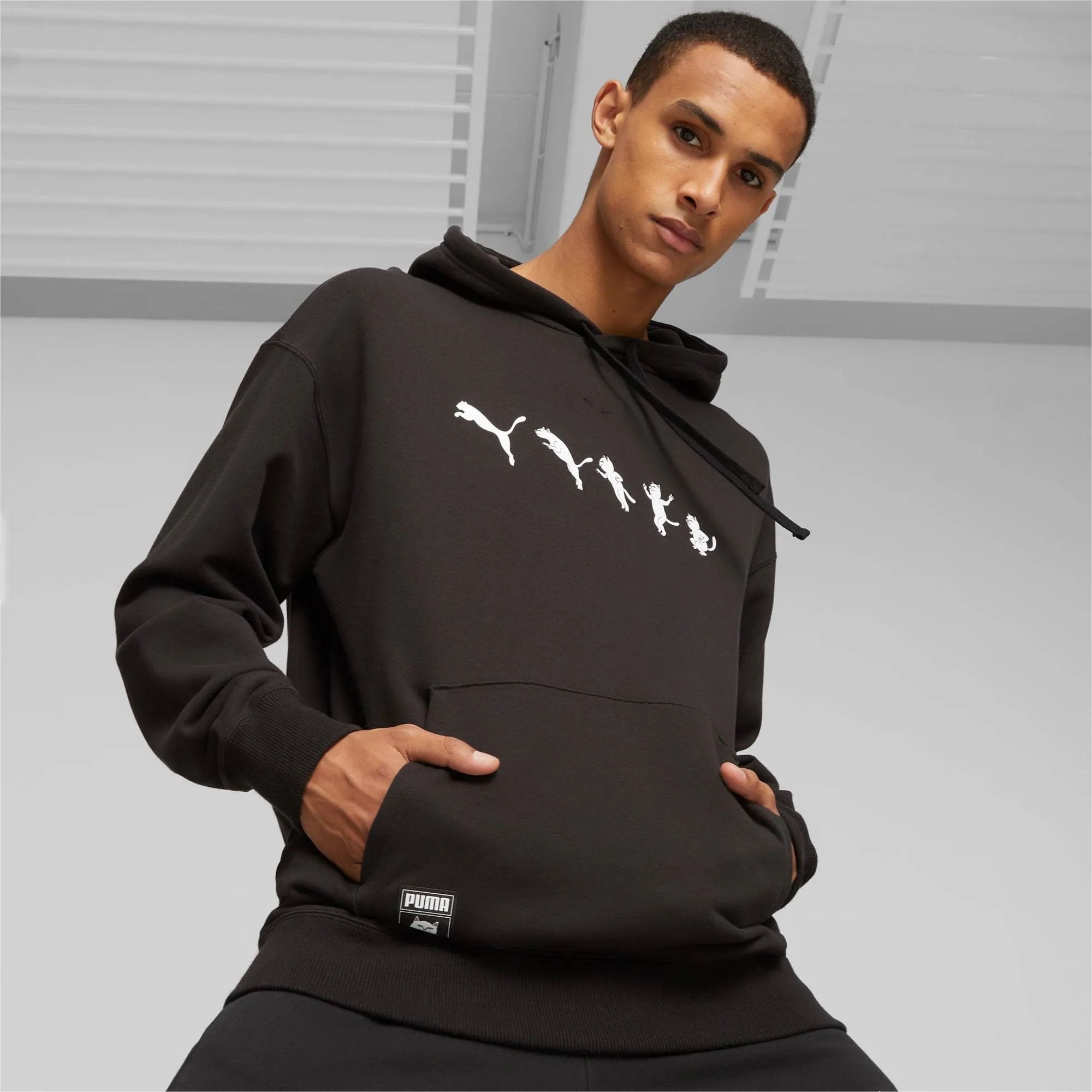 PUMA | Unisex Street Style Logo Blended Fabrics