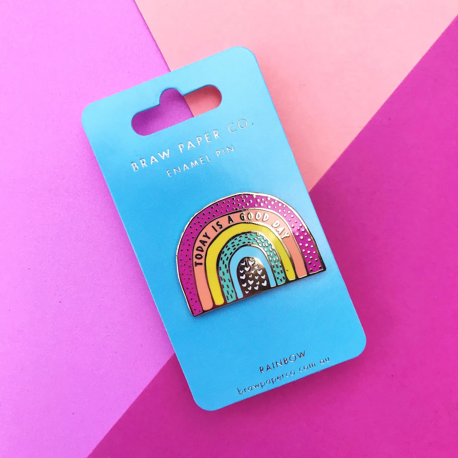 Rainbow Enamel Pin - Vibrant and Colorful Lapel Pin for Personal Style and Fashion Accessory