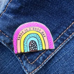 Rainbow Enamel Pin - Vibrant and Colorful Lapel Pin for Personal Style and Fashion Accessory