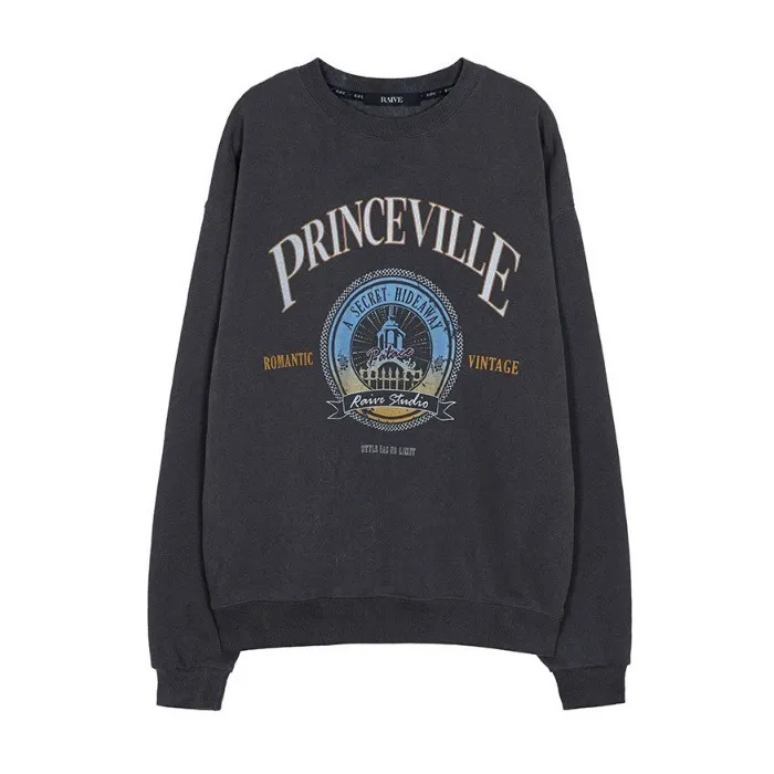 RAIVE street style long sleeves logo hoodies sweatshirts