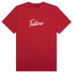 Red Script Tee - Savvy - Buy Online - Free Shipping