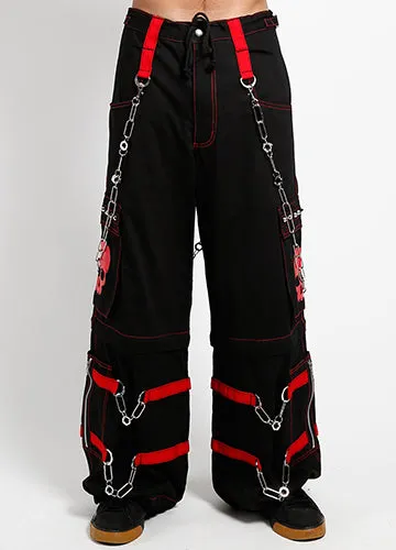 Red Skull Zip-Off Pants