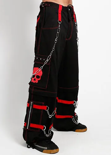 Red Skull Zip-Off Pants