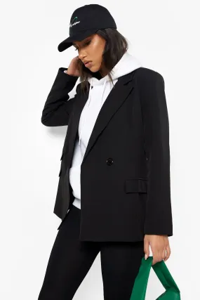 Relaxed Fit Double Breasted Blazer