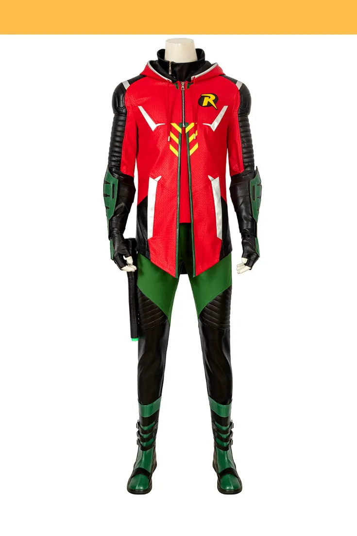 Robin Leather Cosplay Costume - Gotham Knights (PU)