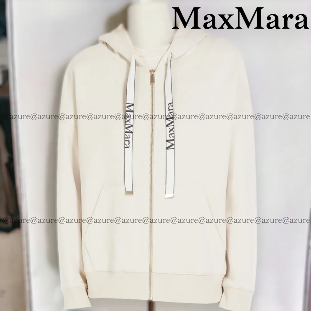 S Max Mara | Blended Fabrics Long Sleeves Plain Cotton Logo - Unisex.