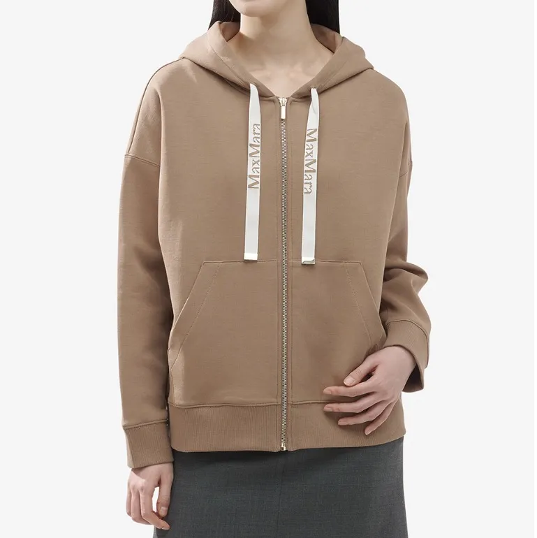 S Max Mara plain logo hoodies & sweatshirts with long sleeves, perfect for street style fashion