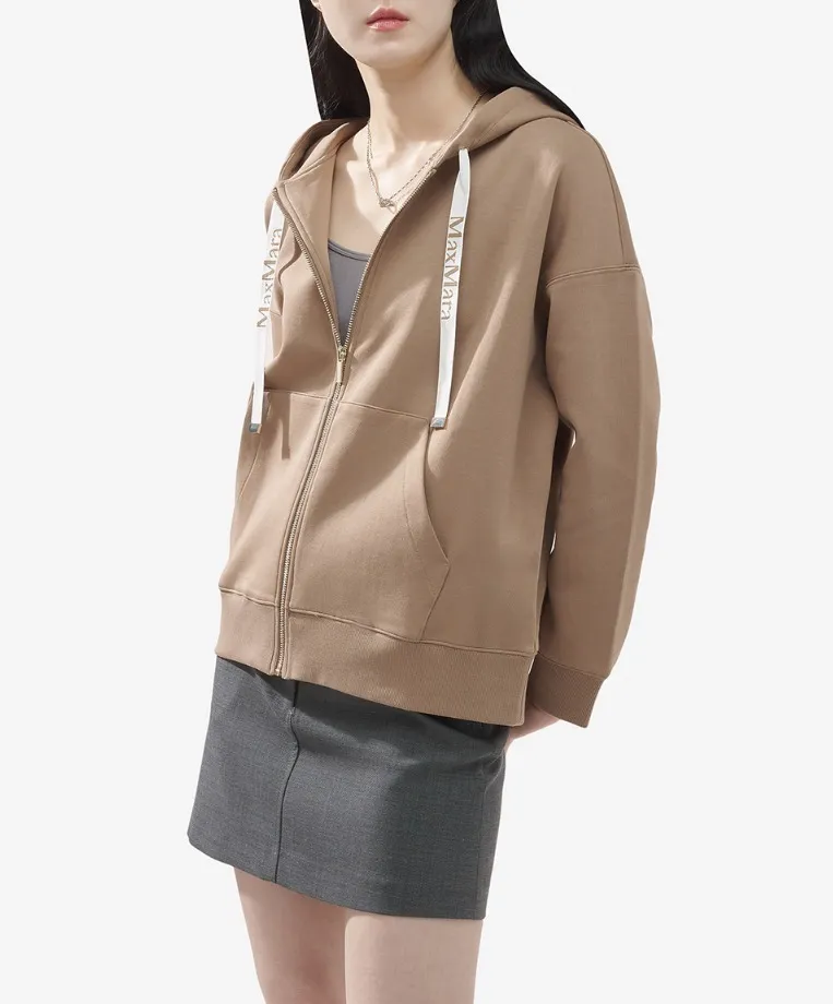 S Max Mara plain logo hoodies & sweatshirts with long sleeves, perfect for street style fashion