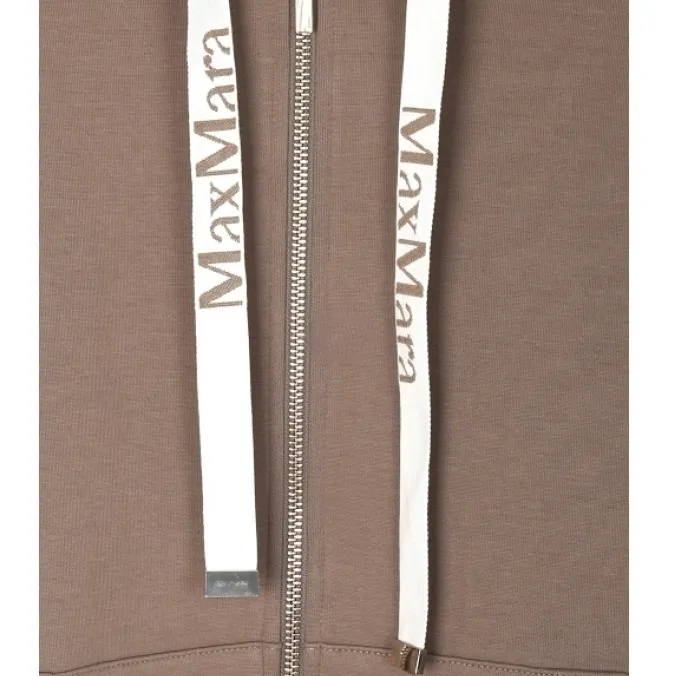 S Max Mara plain logo hoodies & sweatshirts with long sleeves, perfect for street style fashion