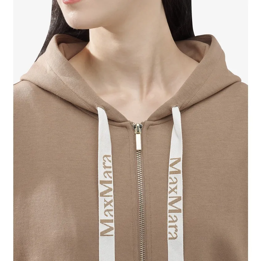 S Max Mara plain logo hoodies & sweatshirts with long sleeves, perfect for street style fashion