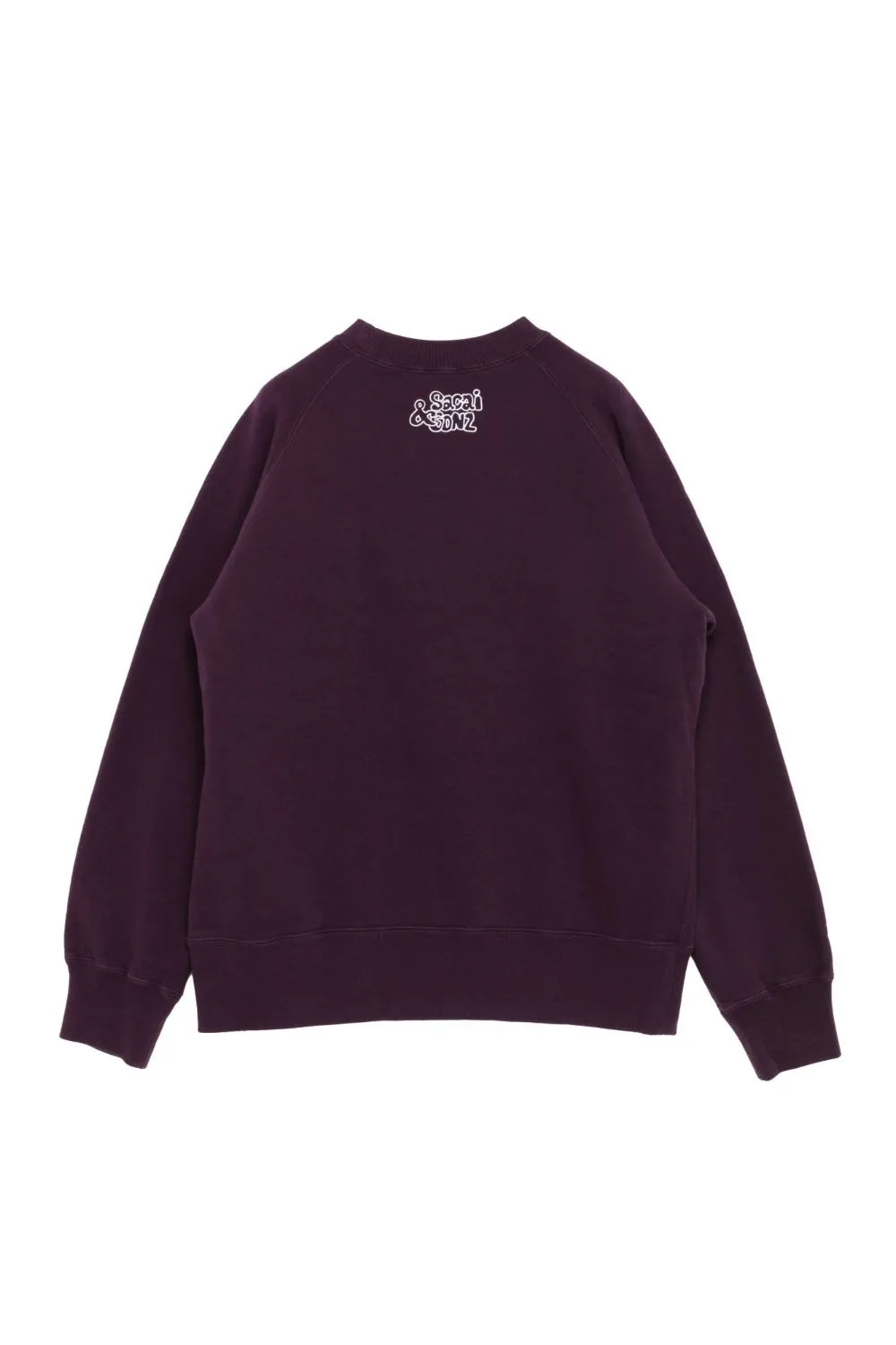 sacai Crew Neck Unisex Street Style Long Sleeves Cotton Logo - Buy Online