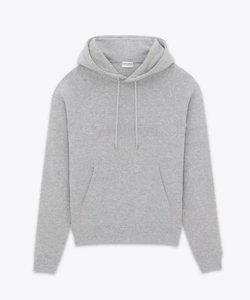 Saint Laurent Street Style Cotton Logo Hoodie