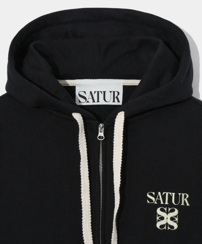 SATUR | Long Sleeve Street Style Logo Hoodies & Sweatshirts