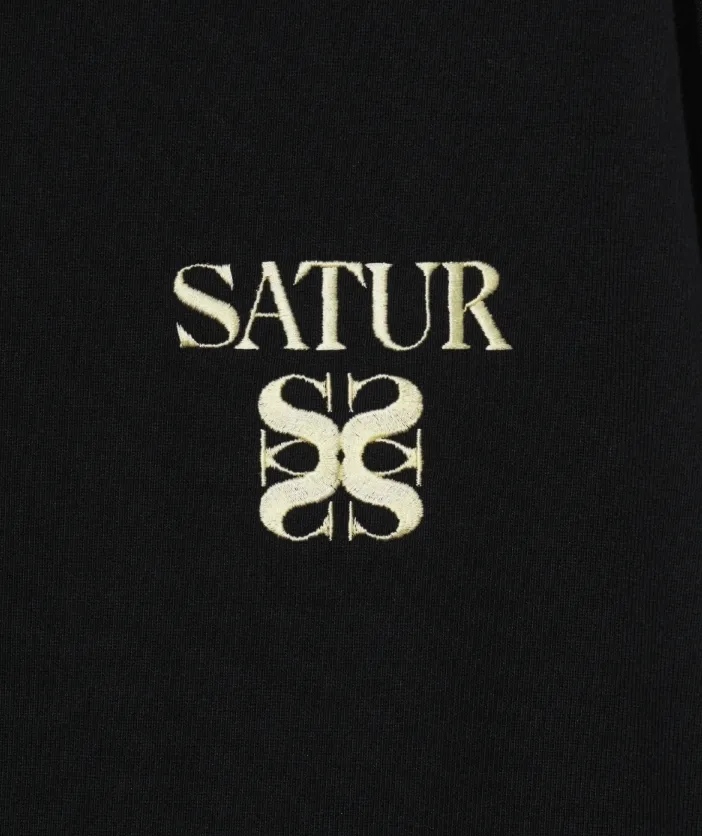 SATUR | Long Sleeve Street Style Logo Hoodies & Sweatshirts