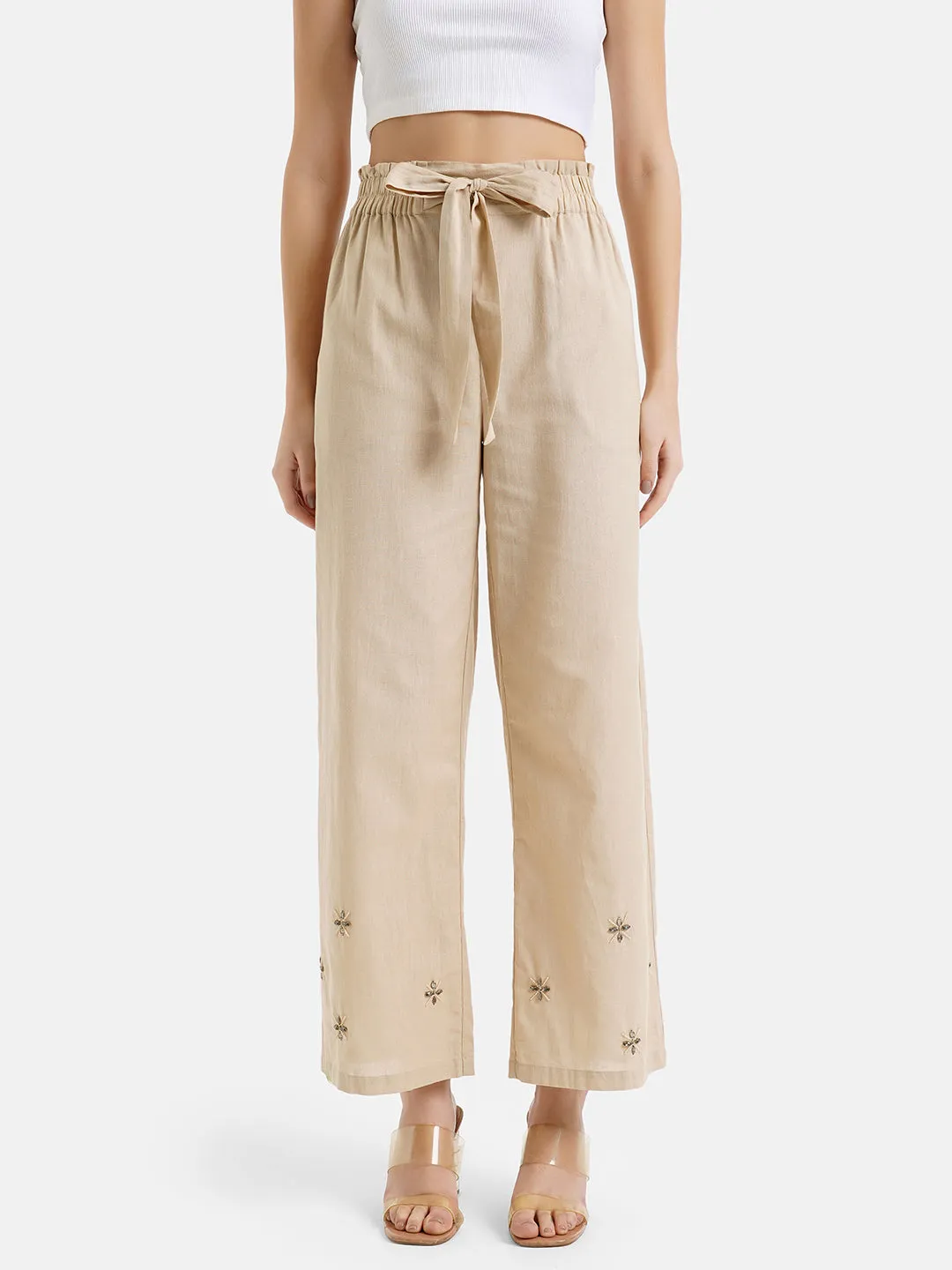 Search Result: Linen Pants with Exquisite Embroidery