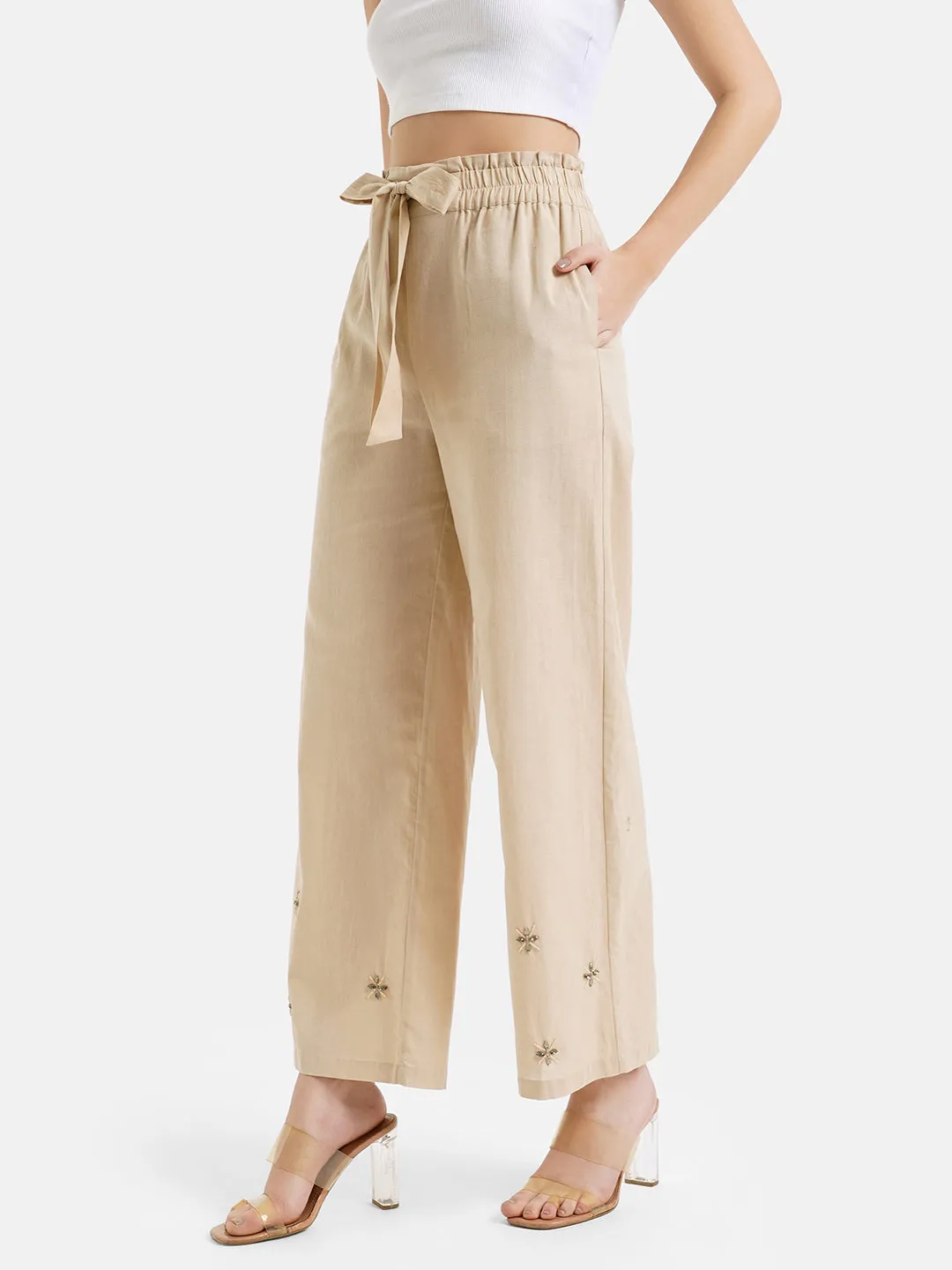 Search Result: Linen Pants with Exquisite Embroidery