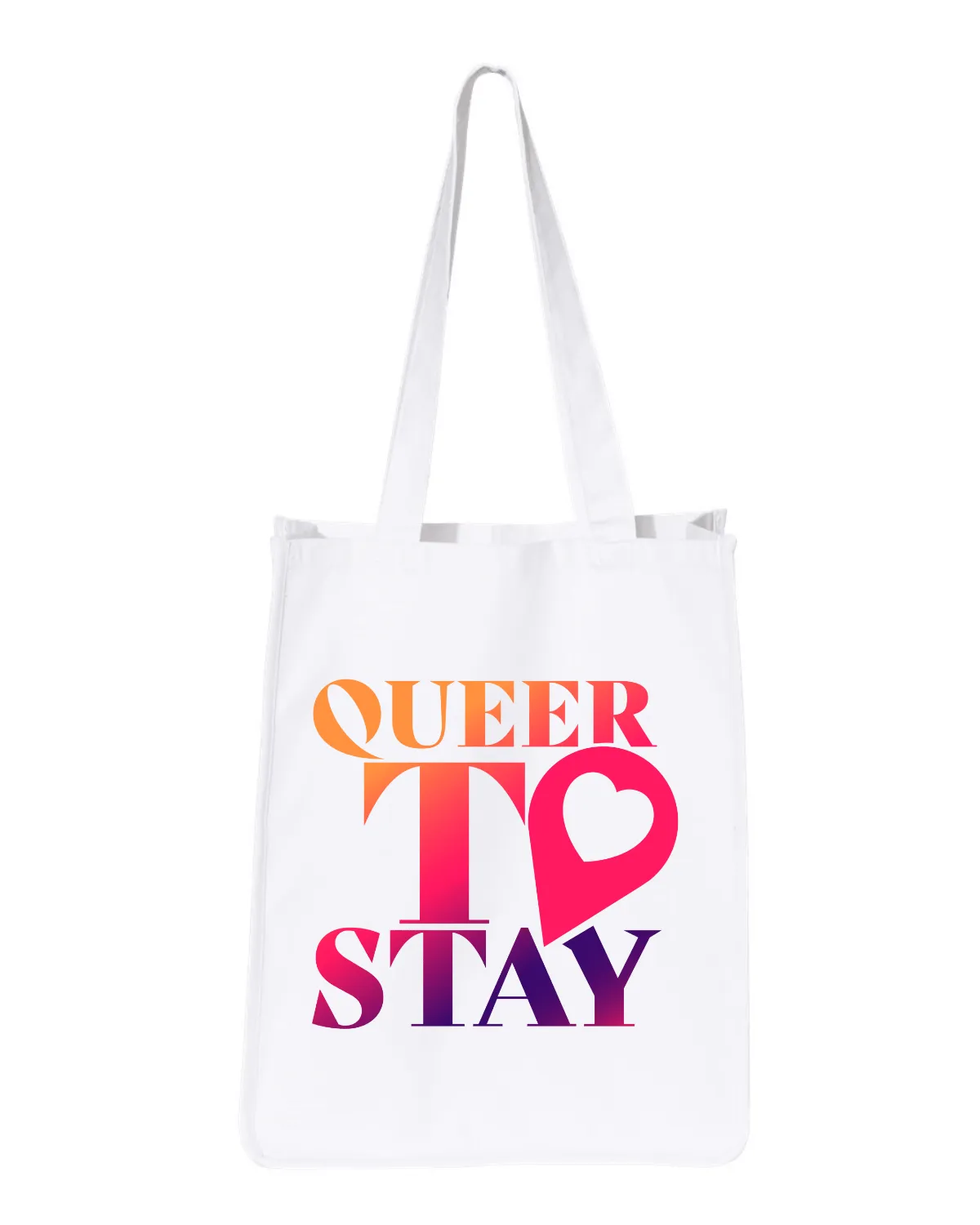 SHOWTIME Queer to Stay Logo Jumbo Tote Bag