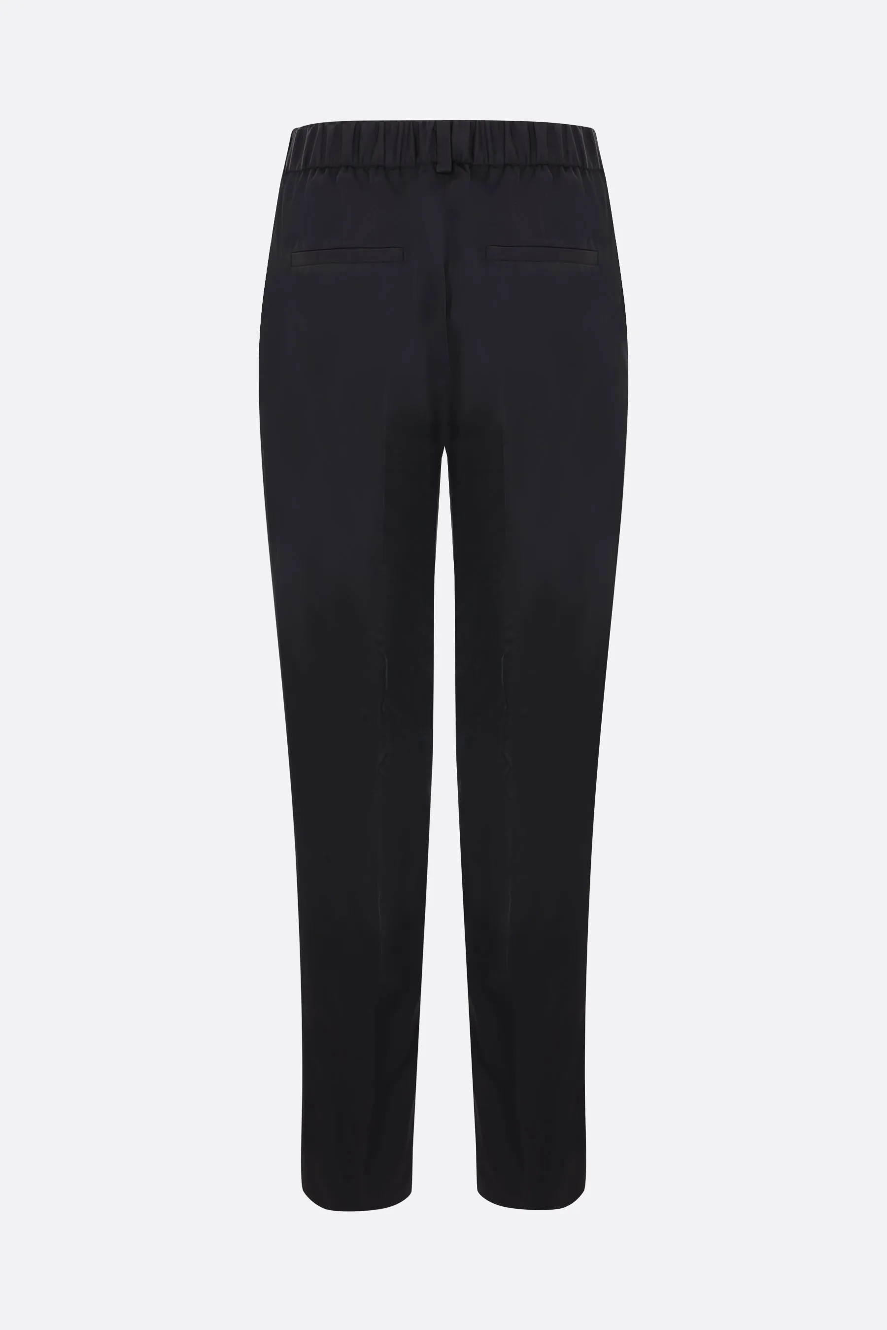 Silk cropped trousers