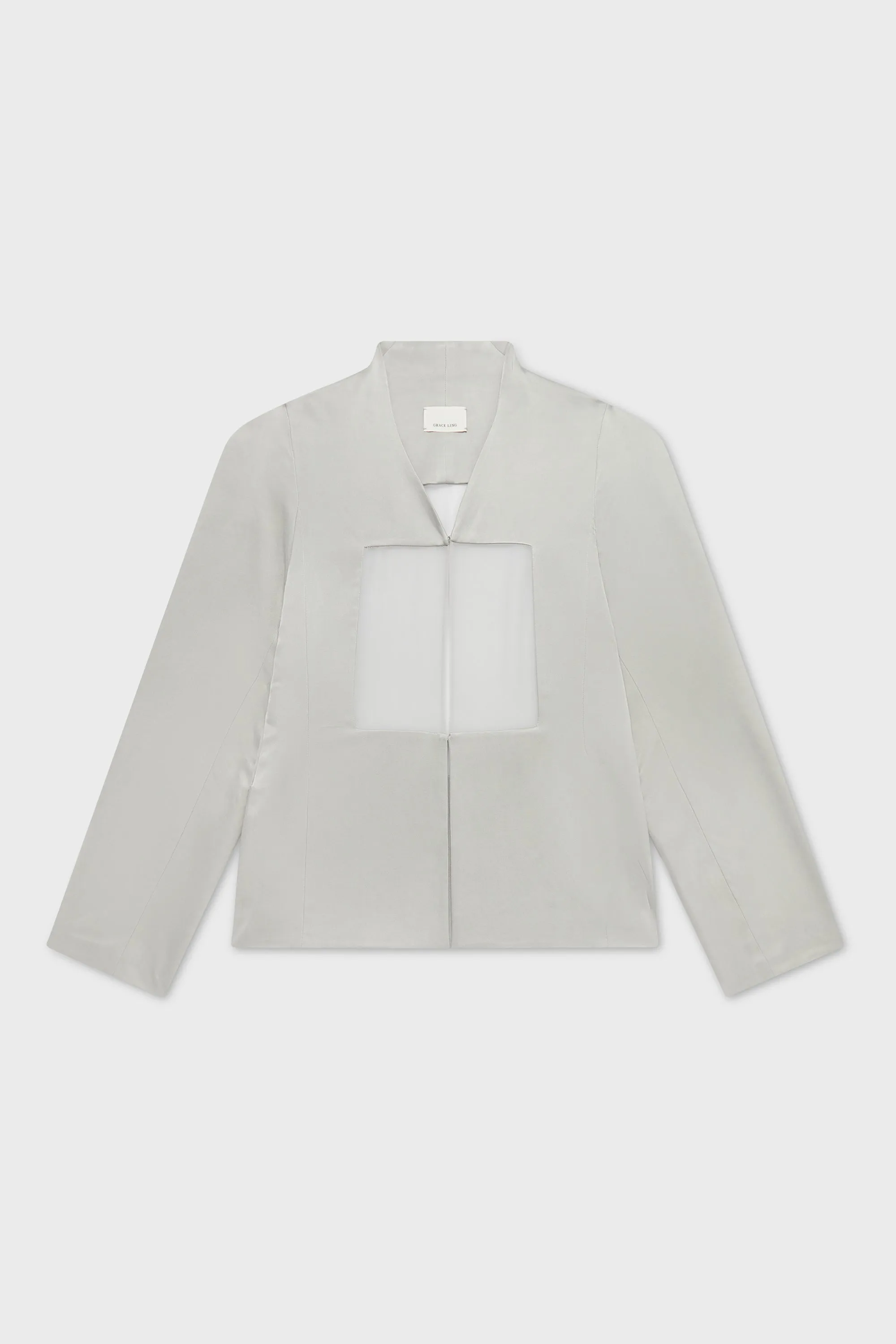 SQUARE SHEER CUT OUT BLAZER