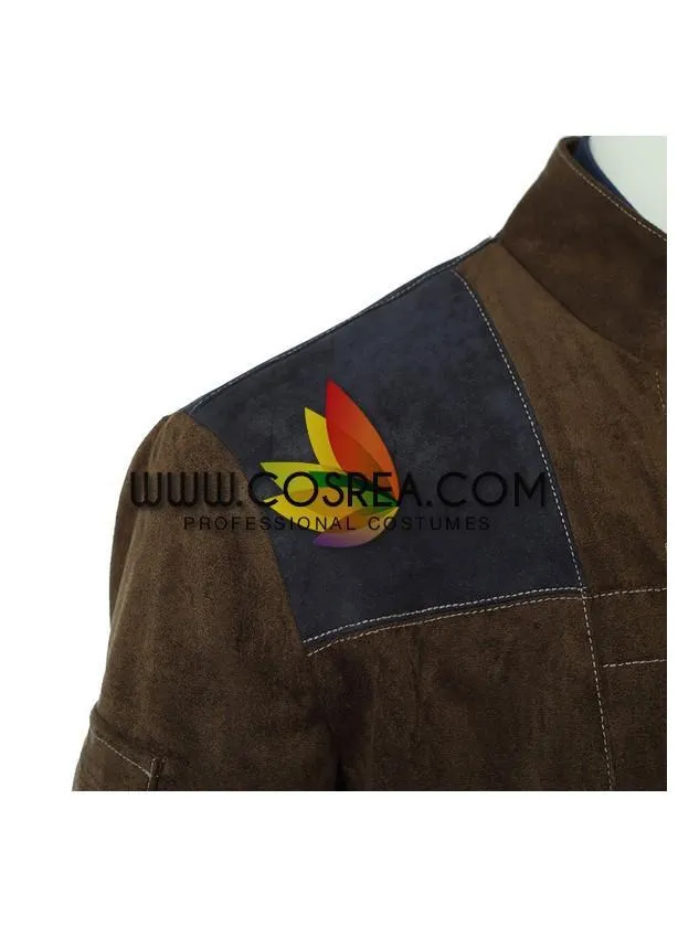 Star Wars Han Solo Cosplay Costume - Suede Leather